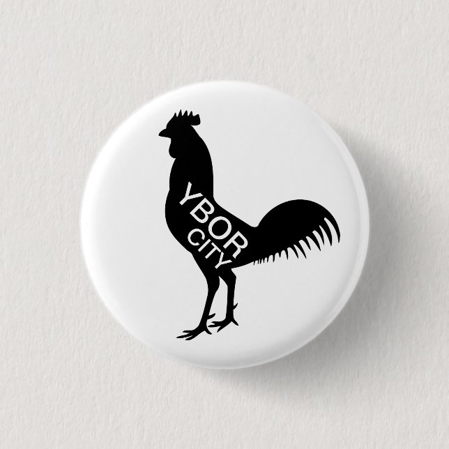 Ybor City Rooster 3 Cm Round Badge (Front)