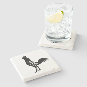 Ybor City Rooster Stone Coaster