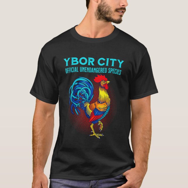 Ybor City Tampa Official Unendangered Species Souv T-Shirt (Front)