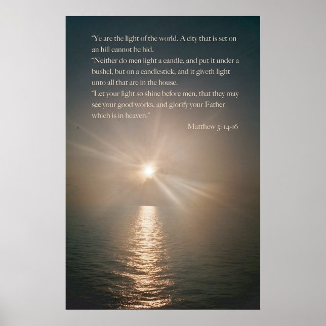 Ye are the light of the world poster (Front)