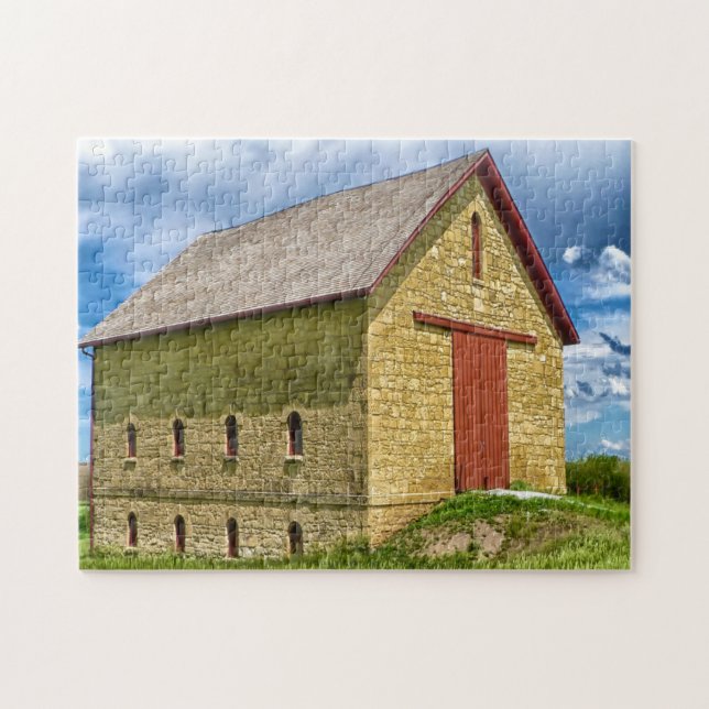Ye Old Farm Barn Nebraska. Jigsaw Puzzle (Horizontal)