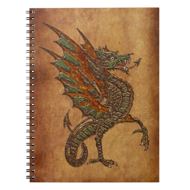 Ye Old Mediaeval Dragon Design Notebook (Front)