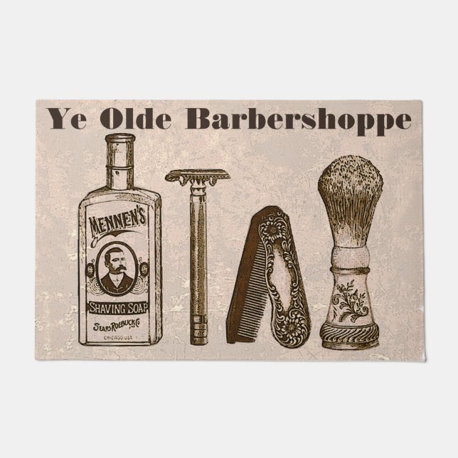 Ye Olde Barbershoppe Doormat (Front)