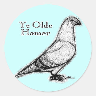 Ye Olde Homer Classic Round Sticker