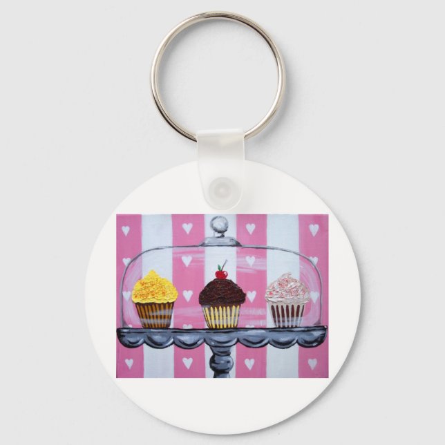yea! cupcakes! key ring (Front)