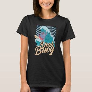 Yeah Buoy Hippopotamus Beach Summer Vacation T-Shirt