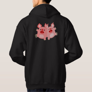 YEAH!! Cute Cartoon Pigs Hoodie (back)
