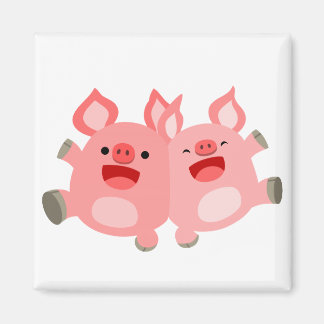 YEAH!! Cute Cartoon Pigs Magnet