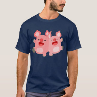YEAH!! Cute Cartoon Pigs T-Shirt