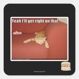 Yeah I'll get right on that. Square Sticker