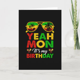 Yeah Mon Jamaican Jamaica Birthday Party Girls Wom Card