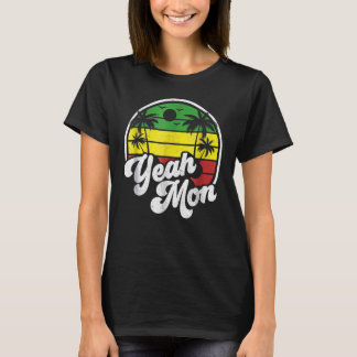 Yeah Mon Vintage Jamaica Reggae Jamaican Vacation  T-Shirt
