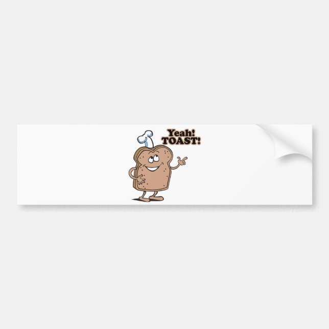 Yeah! TOAST! Bumper Sticker (Front)