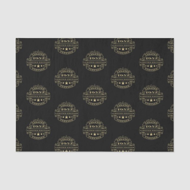 Year 1952 Birthday Tissue Paper (Front)