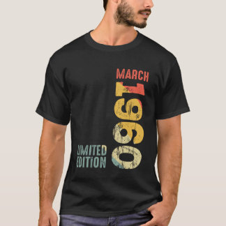 Year 1960 March 1960 Retro 1960 Vintage 1960 Since T-Shirt