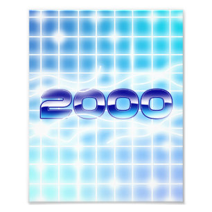 Year 2000 graphic photo print