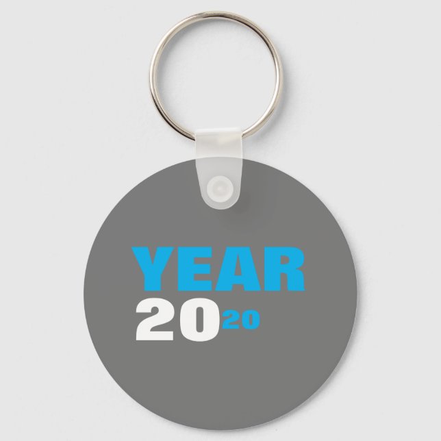 Year 2020 Button Keychain (Front)