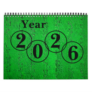 "Year 2026" Wall Calendar