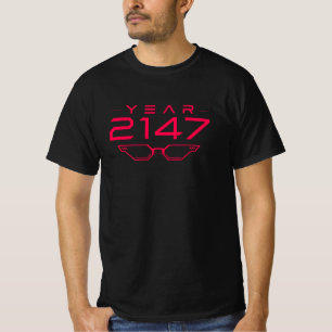 YEAR 2147 Cyberpunk Sci Fi Retro Futuristic Space T-Shirt