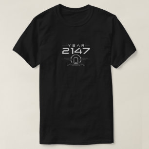 Year 2147 Futuristic Cyberpunk Sci-Fi T-Shirt