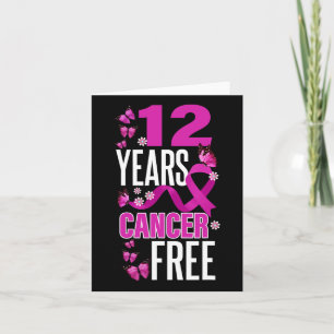 Year Cancer Free For Breast Cancer Awareness  Card