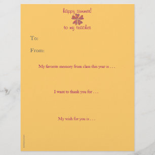 Year-end personalised teacher thank you - hearts