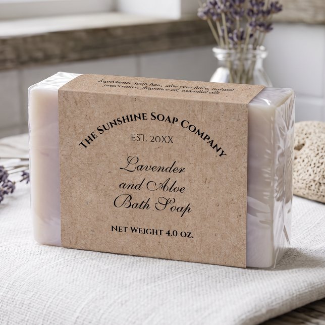 Year Established Kraft Paper Soap Packaging Label (Creator Uploaded)