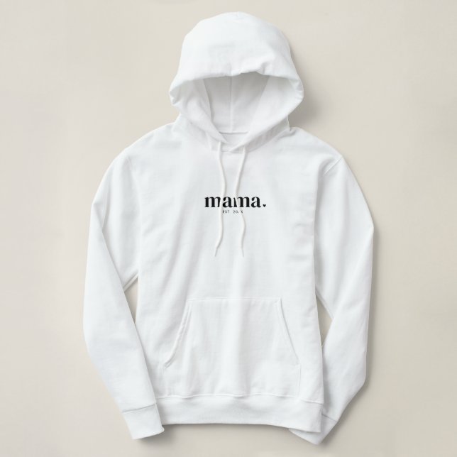 Year Established Mama Hoodie (Design Front)