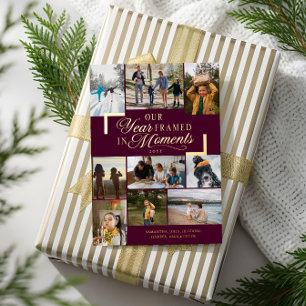 Year Framed in Moments Family Photos Christmas