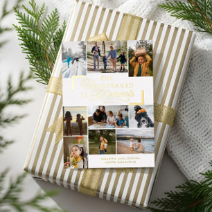 Year Framed in Moments Family Photos Christmas