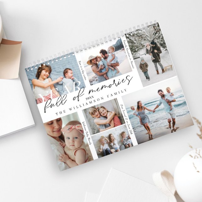 Year Full of Memories Photo Collage & Highlights Calendar (Creator Uploaded)