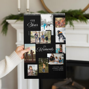 Year in Moments Family Photo Collage Year Review Calendar