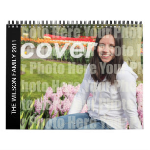 Year in pictures custom family photo 12 months calendar