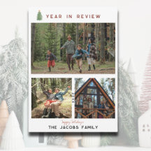 Year in Review Happy Holidays Photo Collage