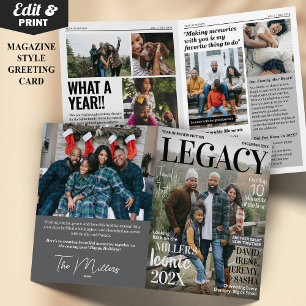 Year in Review Magazine Greeting Card Pics Collage