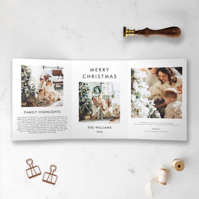 Year in Review Modern Christmas Card (Creator Uploaded)