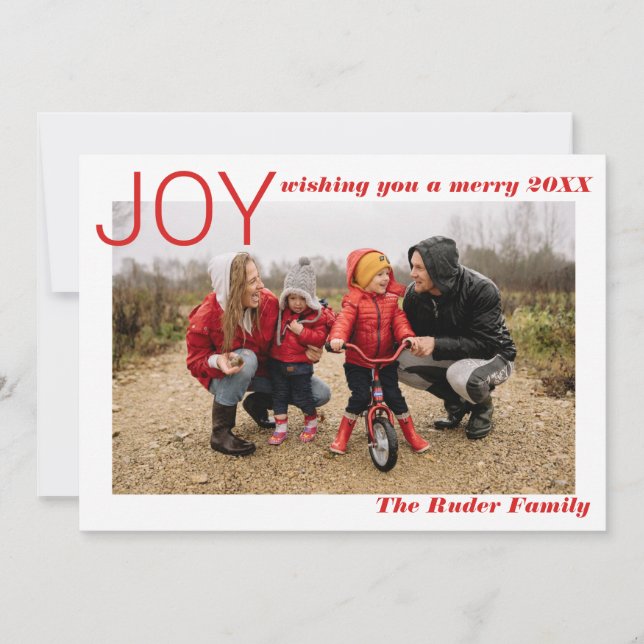 Year In Review Photo Collage Holiday Card (Front)