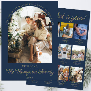 Year In Review What A Year Photo Christmas Collage Holiday Card