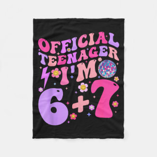Year Kids 13th Birthday Teenager 13 Old Fleece Blanket