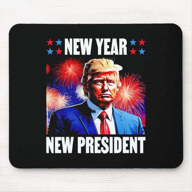 Year New President Trump 2024  Mouse Pad (Front)
