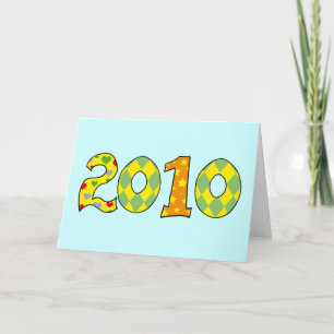 Year of 2010 holiday card