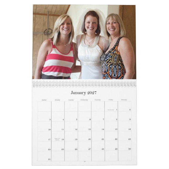 Year of 2012 Calendar (Jan 2027)