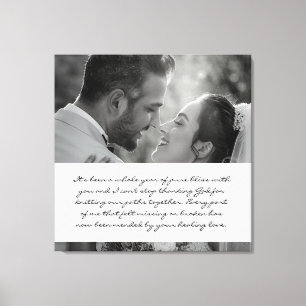 Year of Bliss Wedding Anniversary - Canvas