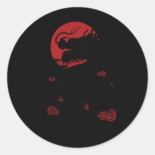 Year Of Dragon Chinese New Year 2024  Classic Round Sticker