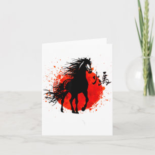 Year Of Horse 2026 Happy Chinese Lunar New Year Ho Card