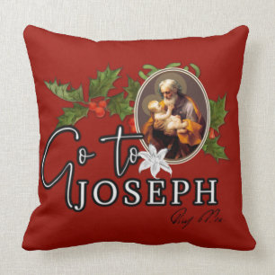 Year of St. Joseph Christmas Pope Pius IX Cushion