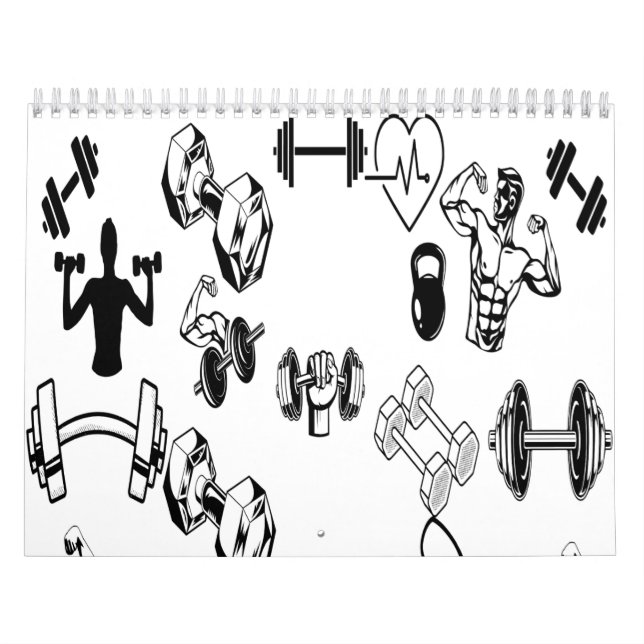 Year of Strength Calendar  Veiny Dumbbell Grip (Cover)