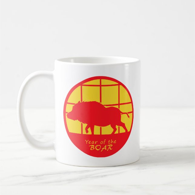 Year of the Boar Coffee Mug (Left)