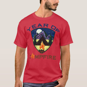 Year of the Campfire Grilling Bon Fires Camper Sum T-Shirt