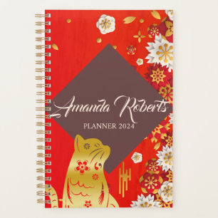 Year Of The Cat 2024 Flowers Planner